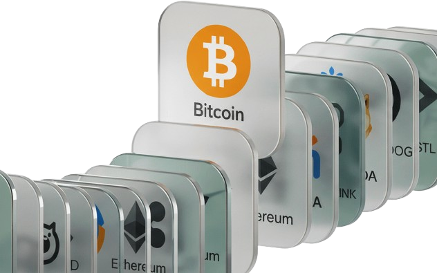 A row of metallic dominoes with various brand logos, including Apple, arranged in a cascading pattern against a white background.